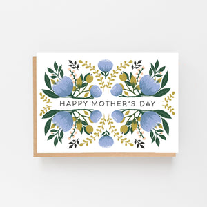 Happy Mother's Day - Floral Blue