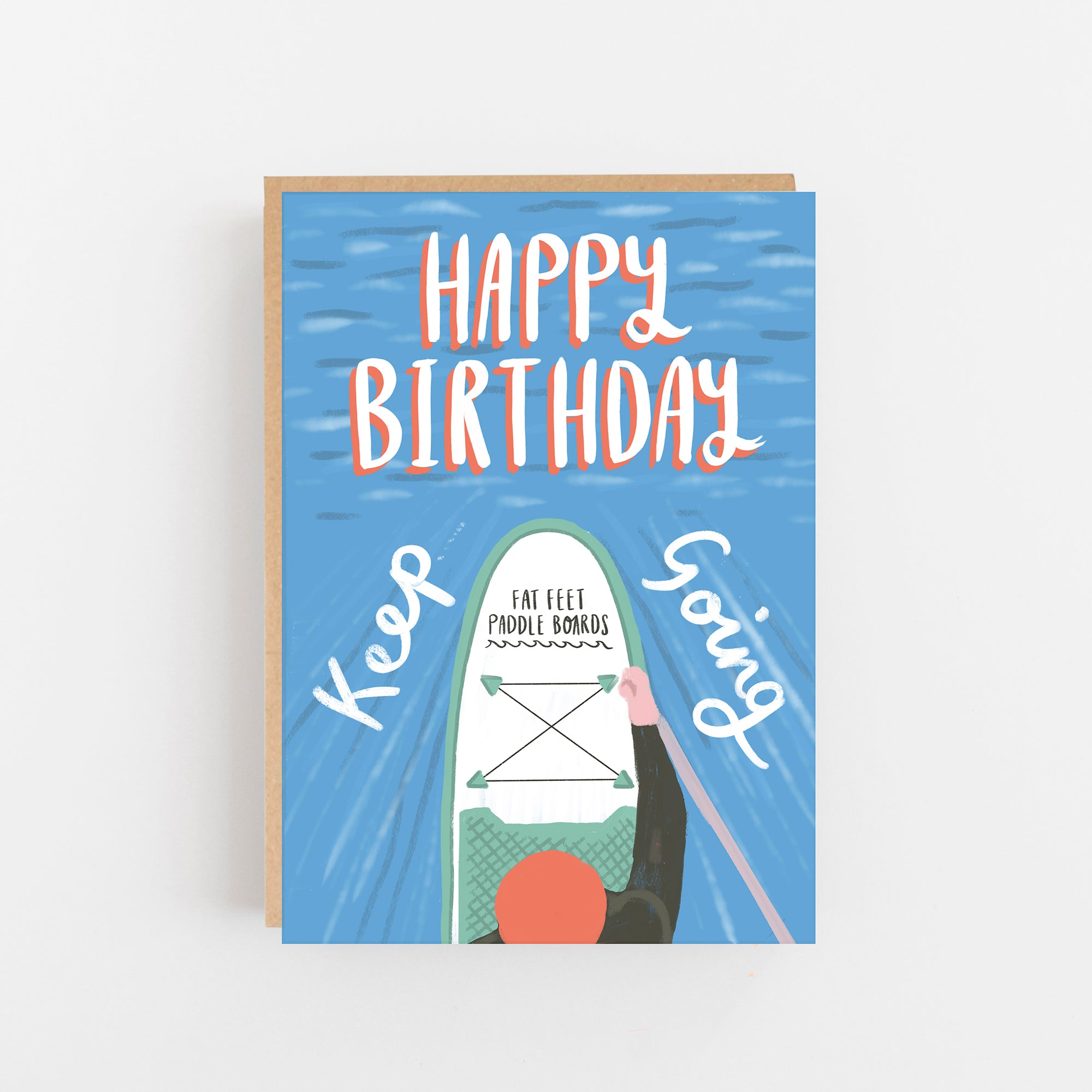 Paddle Board Birthday card