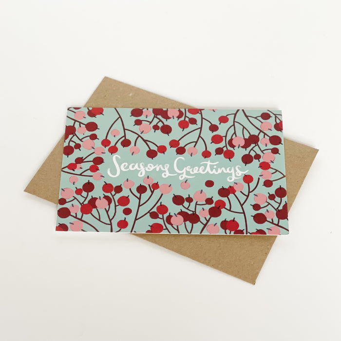Seasons Greetings berries card