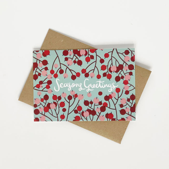Seasons Greetings berries card