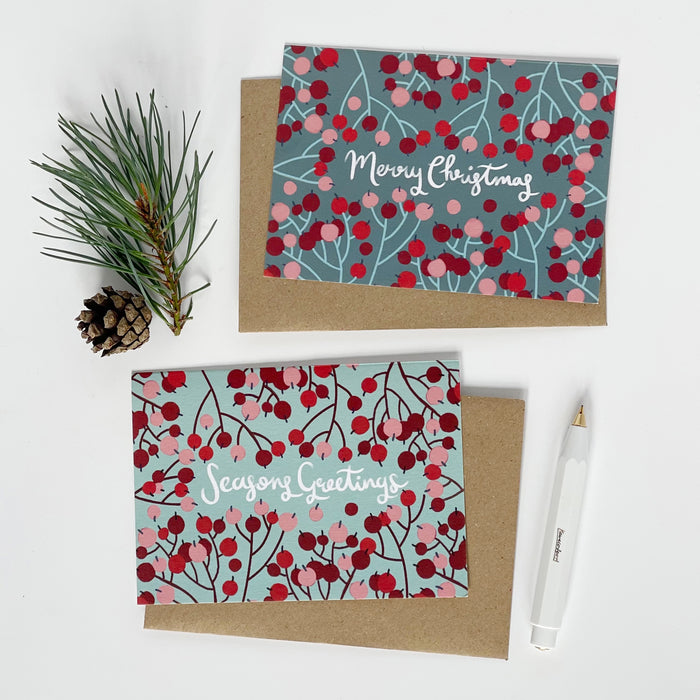 Season Greetings & Merry Christmas Card Pack
