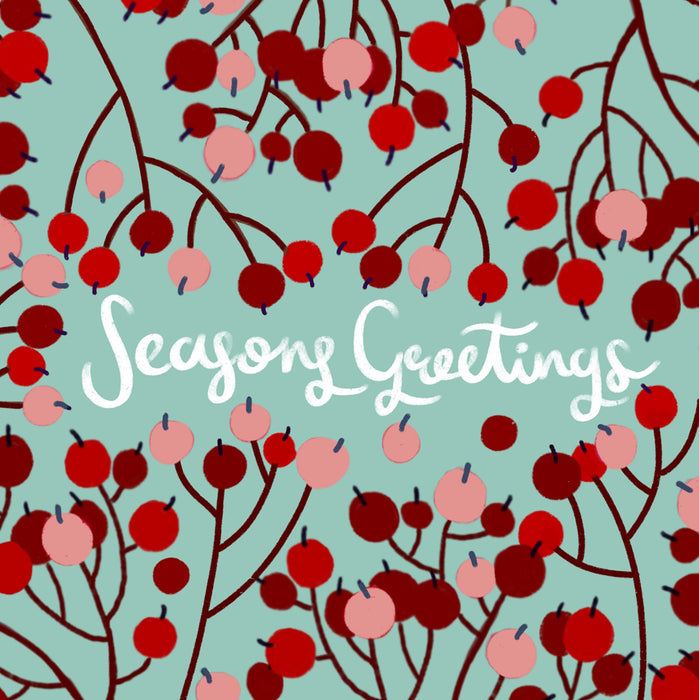 Seasons Greetings berries card