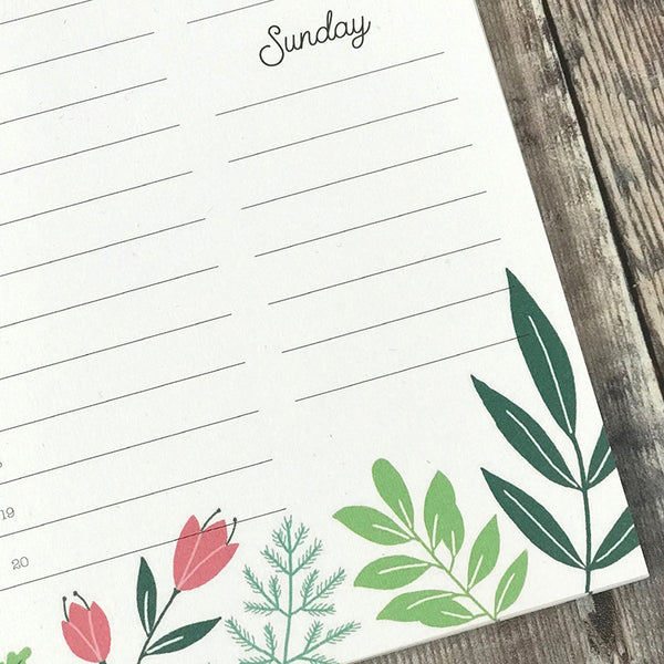 Botanical Weekly Planner - Lomond Paper Co.