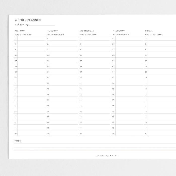 weekly planner - printable pdf - A4 weekly planner