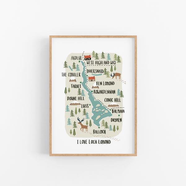 I LOVE Loch Lomond Art Print