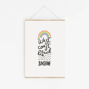 West Coast Liquid Sunshine Print