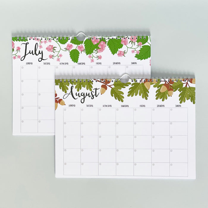 Wildwood - Undated 12 Month Wall Calendar