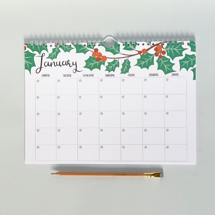 Wildwood - Undated 12 Month Wall Calendar