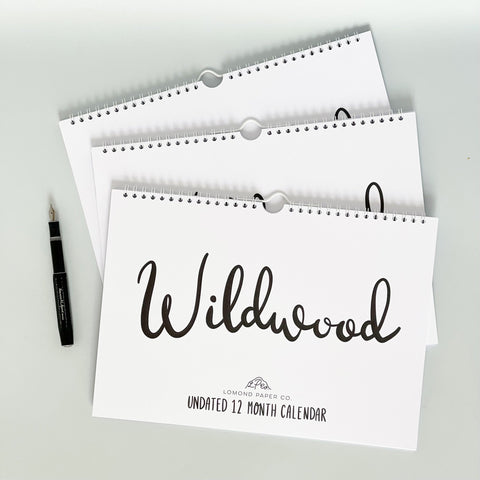 Wildwood - Undated 12 Month Wall Calendar