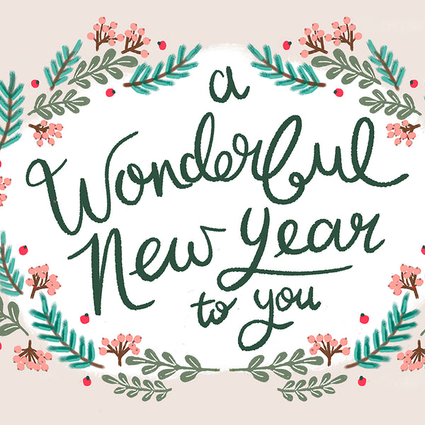 A Wonderful New Year To You Card - Lomond Paper Co.