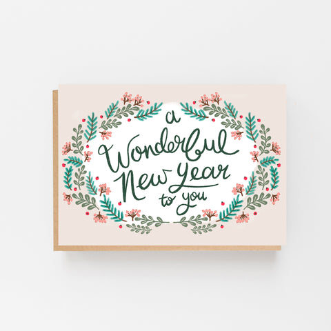 A Wonderful New Year To You Card - Lomond Paper Co.