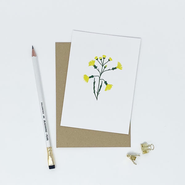 Pack of 6 Illustrated Flower Cards